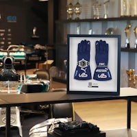 mercedes-benz f1 glove display