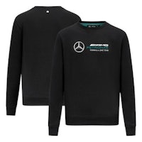 mercedes f1 crew sweatshirt - black